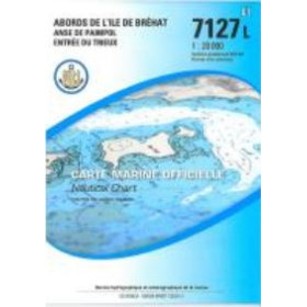 Shom L - 7127L - Abords de l'île de Bréhat - Anse de Paimpol - Entrée du Trieux