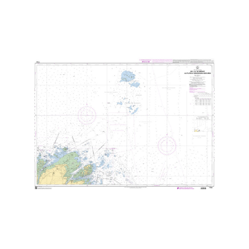 Shom C - 7153 - De l'Île de Bréhat au Plateau des Roches Douvres