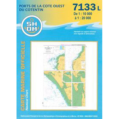 Shom L - 7133L - Ports de la côte Ouest du Cotentin