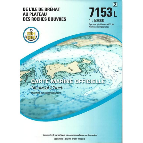 Shom L - 7153L - De l'île de Bréhat au Plateau des Roches Douvres Shom L - 7153L - De l'île de Bréhat au Plateau des Roches Douvres