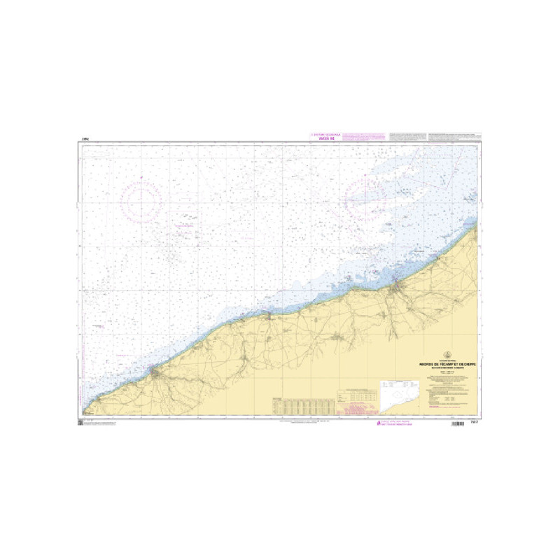 Shom C - 7417 - Abords de Fécamp et de Dieppe - Du Cap d'Antifer à Dieppe