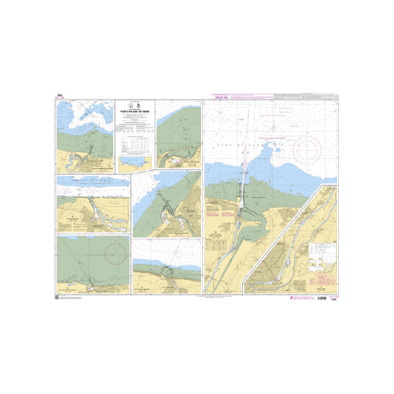 Shom C - 7420 - Ports en Baie de Seine