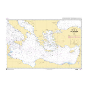 Shom C - 7016 - INT 302 - (fac-similé de la carte IT 350) - Mer Méditerranée - Bassin oriental