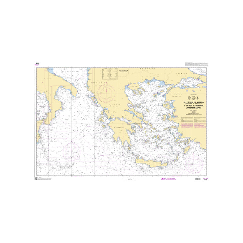 Shom C - 7338 - Du Détroit de Messina (Stretto di Messina) à la Mer de Marmara (Marmara Denizi) - Mer Ionienne et Mer Egée
