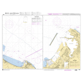Shom C - 7529 - (fac-similé de la carte IT 209 et IT 210) - Abords et Port d'Ancona