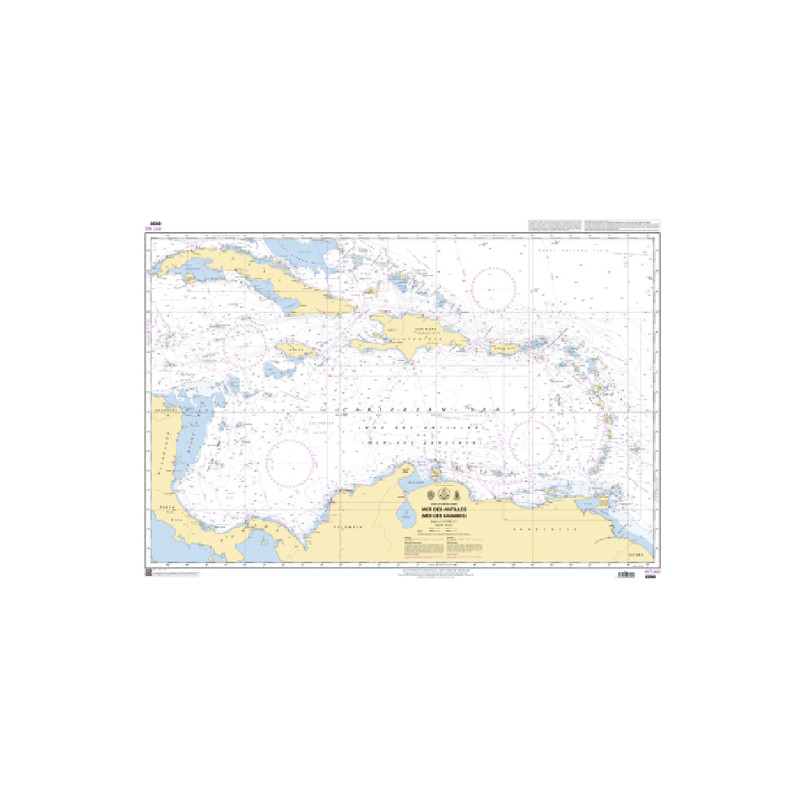 Shom C - 6898 - Mer des Antilles (Mer des Caraïbes)