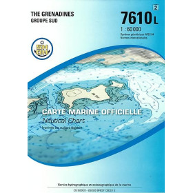 Shom L - 7610L - (fac-similé de la carte GB 795) - The Grenadines - Groupe Sud
