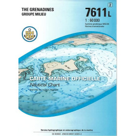 Shom L - 7611L - (fac-similé de la carte GB 794) - The Grenadines - Groupe Milieu