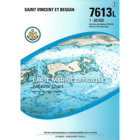 Shom L - 7613L - (fac-similé de la carte GB 791) - Saint Vincent et Bequia