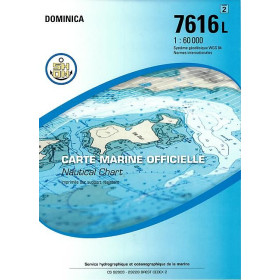 Shom L - 7616L - (fac-similé de la carte GB 697) - Dominica