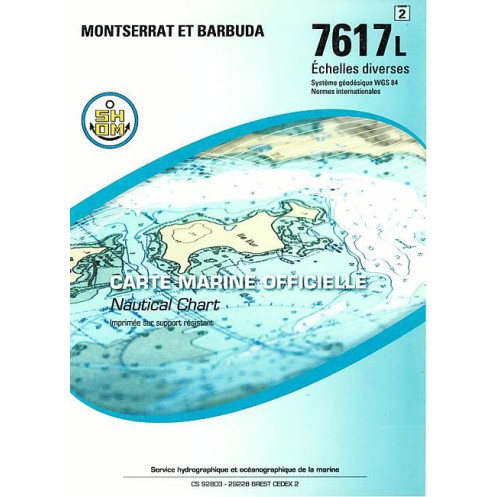 Shom L - 7617L - Montserrat et Barbuda