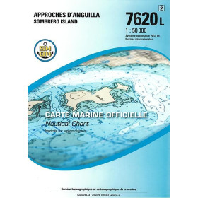 Shom L - 7620L - (fac-similé de la carte GB 2047) - Approches d'Anguilla