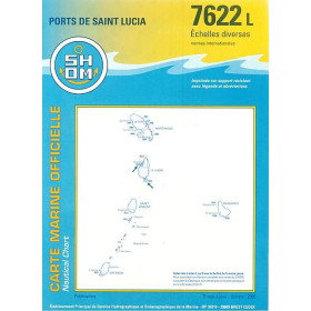 Shom L - 7622L - (fac-similé de la carte GB 499) - Ports de Saint Lucia