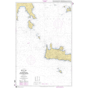 Shom C - 7196 - INT 3700 - (fac-similé de la carte GR 43) - Côte Sud de Grèce - De Ákra Taínaro à Nísos Mílos et