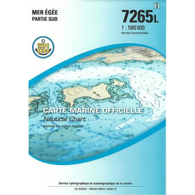Shom L - 7265L - (fac-similé de la carte GR 4) - Mer Egée - Partie Sud