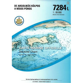 Shom L - 7284L - De Argolikós Kólpos à Níos Póros