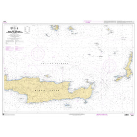 Shom C - 7531 - INT 3714 - (fac-similé de la carte GR 44) - Nísos Krítí (Partie Est) - De Nísos Thíra (Santorin) à Nísos Kásos