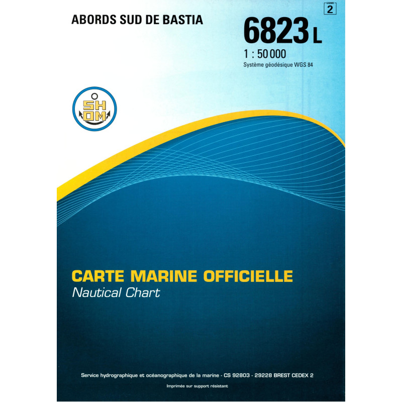 Shom L - 6823L - Abords Sud de Bastia