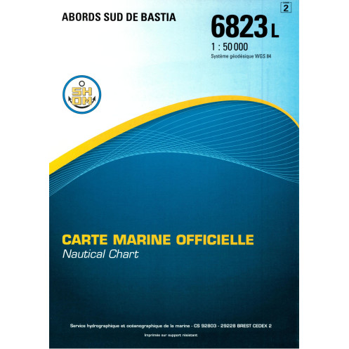 Shom L - 6823L - Abords Sud de Bastia Shom L - 6823L - Abords Sud de Bastia