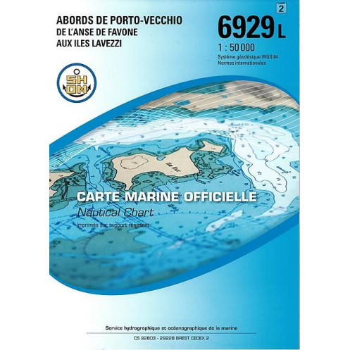 Shom L - 6929L - Abords de Porto-Vecchio - De l'anse de Favone aux îles Lavezzi Shom L - 6929L - Abords de Porto-Vecchio - De l'anse de Favone aux îles Lavezzi
