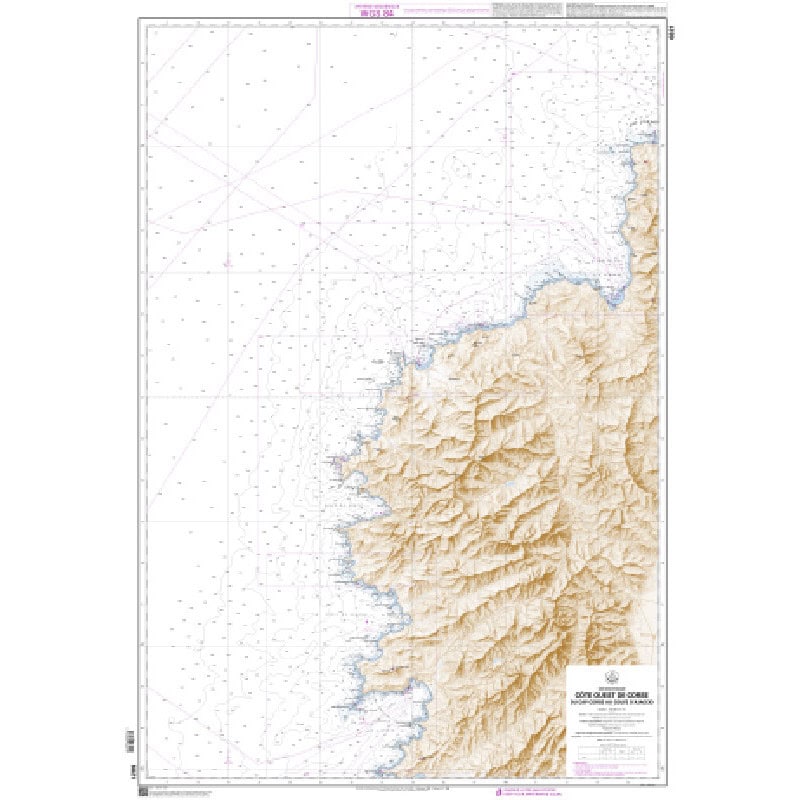 Shom C - 6821 - Côte Ouest de Corse - Du Cap Corse au Golfe d'Ajaccio