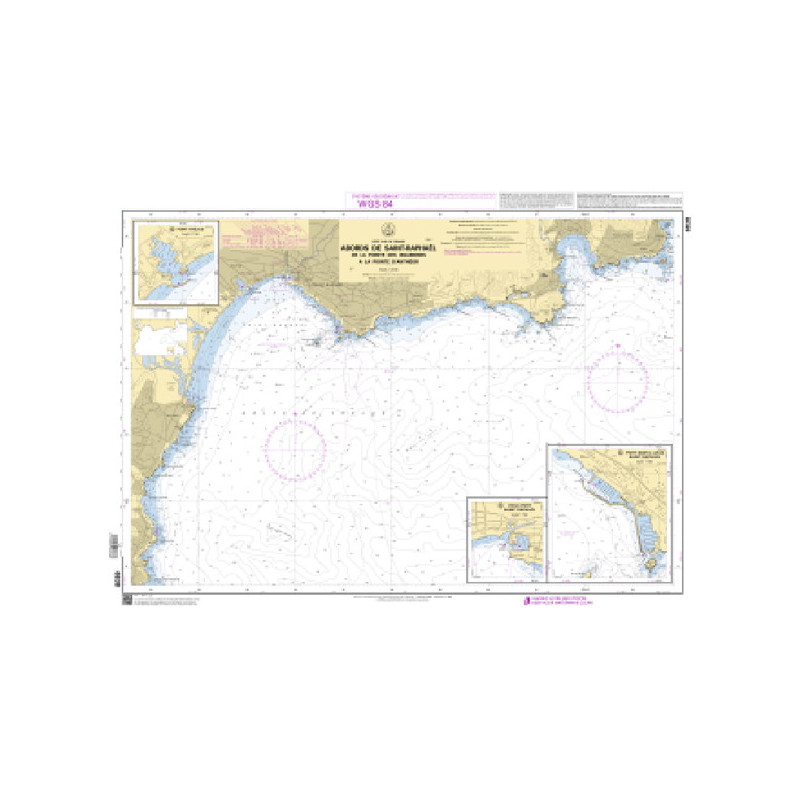 Shom C - 6838 - Abords de Saint-Raphaël - De la Pointe des Issambres à la Pointe d'Anthéor