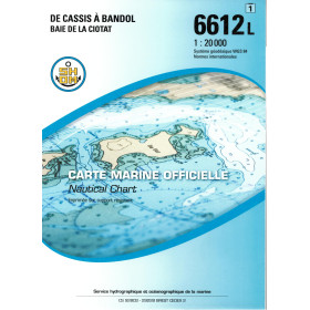 Shom L - 6612L - De Cassis à Bandol - Baie de La Ciotat