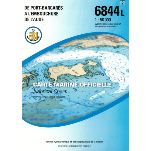 Shom L - 6844L - De Port-Barcarès à l'embouchure de l'Aude Shom L - 6844L - De Port-Barcarès à l'embouchure de l'Aude