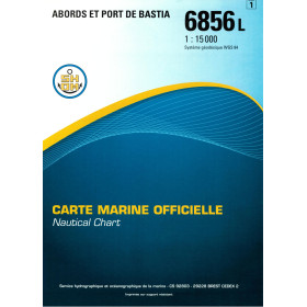 Shom L - 6856L - Abords et Port de Bastia