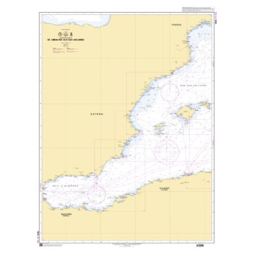 Shom C - 7015 - De Gibraltar aux îles Baléares