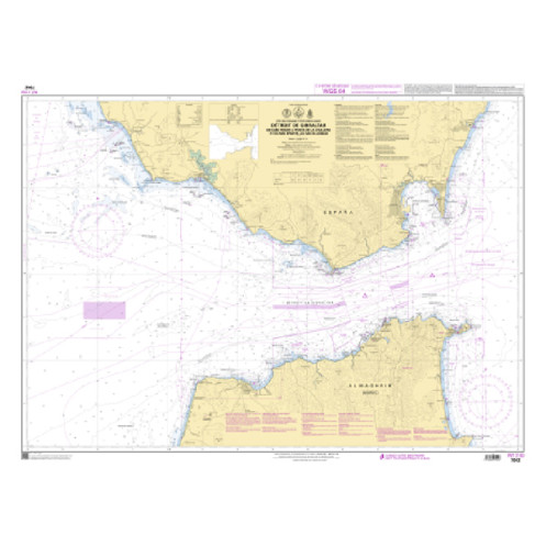 Shom C - 7042 - INT 3150 - (fac-similé de la carte ES 105) - Détroit de Gibraltar - De Cabo Roche à Punta de la Chull Shom C - 7042 - INT 3150 - (fac-similé de la carte ES 105) - Détroit de Gibraltar - De Cabo Roche à Punta de la Chull