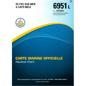 Shom L - 6951L - INT 3118 - De Fos-sur-Mer à Capo Mele