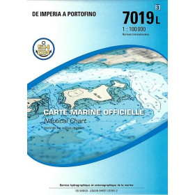Shom L - 7019L - (fac-similé de la carte IT 2 - réimpression juin 2005) - De Imperia à Portofino