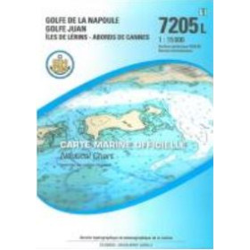 Shom L - 7205L - Golfe de La Napoule - Golfe Juan - Iles de Lérins - Abords de Cannes