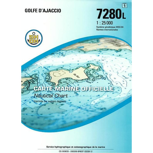 Shom L - 7280L - Golfe d'Ajaccio Shom L - 7280L - Golfe d'Ajaccio