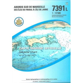 Shom L - 7391L - Abords Sud de Marseille - Des îles du Frioul à l'île de Jarre