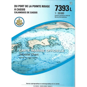 Shom L - 7393L - Du port de La Pointe Rouge à Cassis - Calanques de Cassis