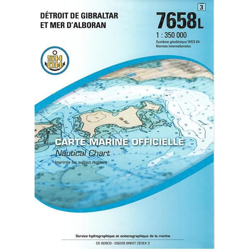 Shom L - 7658L - Détroit de Gibraltar et Mer d'Alboran