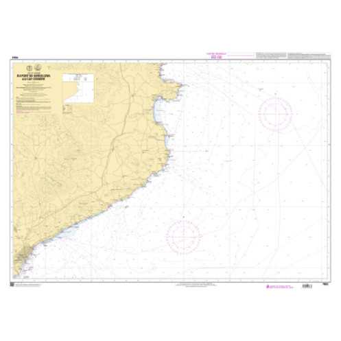 Shom C - 7663 - Du port de Barcelona au Cap Cerbère