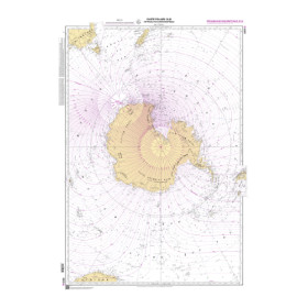 Shom - 5879HCA - Carte polaire Sud en projection stéréographique