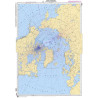 Shom - 5966GSA - Carte polaire Nord. Déclinaison magnétique 2015