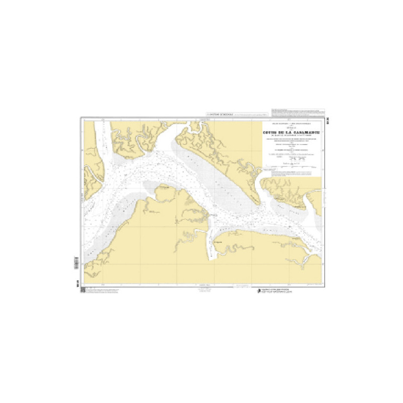 Shom C - 6135 - Cours de la Casamance - Du banc de Ouangaran à la Pointe Samis