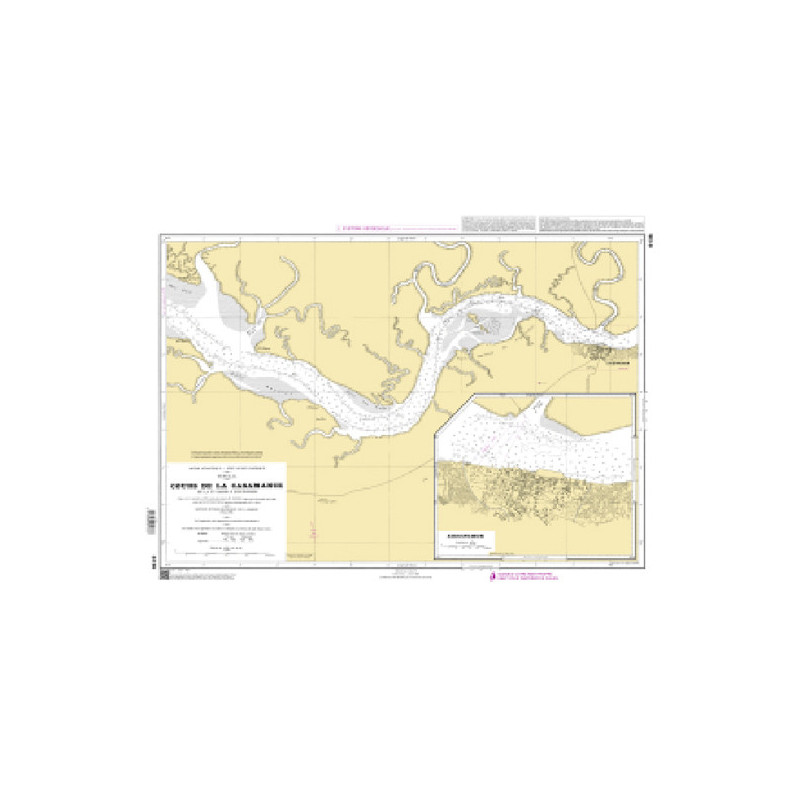 Shom C - 6136 - Cours de la Casamance - De la Pointe Samis à Ziguinchor