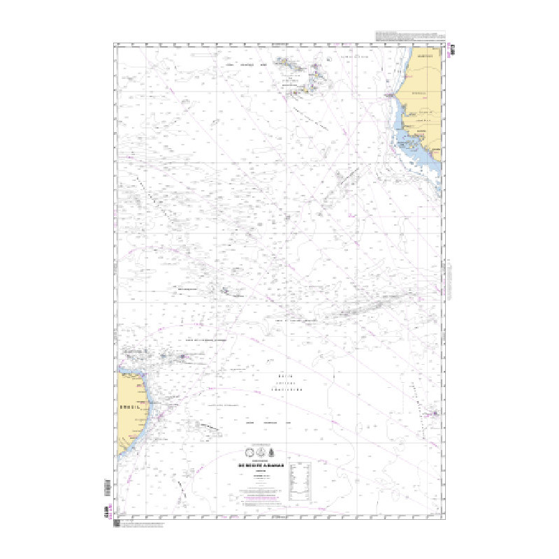 Shom C - 6813 - INT 215 - (fac-similé de la carte BR 19400) - De Récife à Dakar