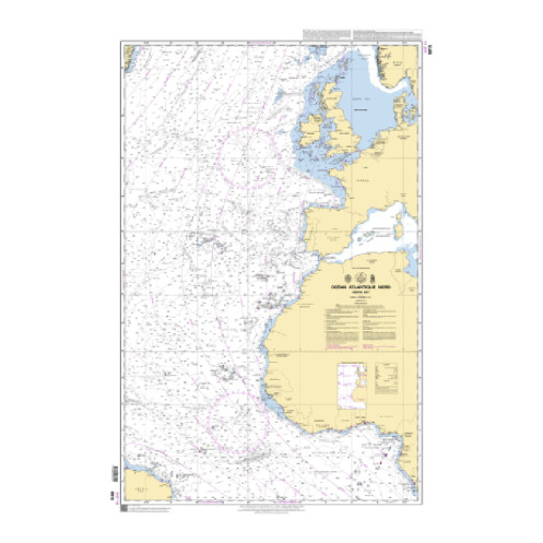Shom C - 6815 - INT 14 - (fac-similé de la carte GB 4014) - Océan Atlantique Nord - Partie Est
