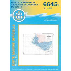 Shom L - 6645L - Pointe de Penmarc'h - Abords de Saint-Guénolé et de Kérity
