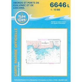 Shom L - 6646L - Abords et Ports du Guilvinec et de Lesconil