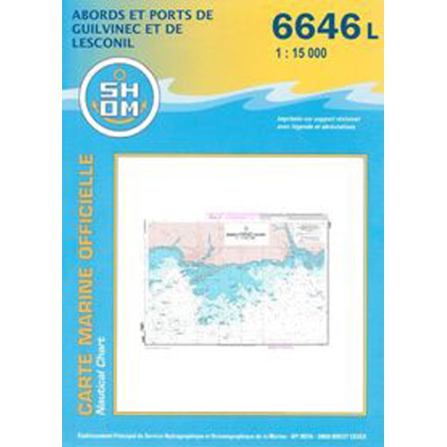 Shom L - 6646L - Abords et Ports du Guilvinec et de Lesconil