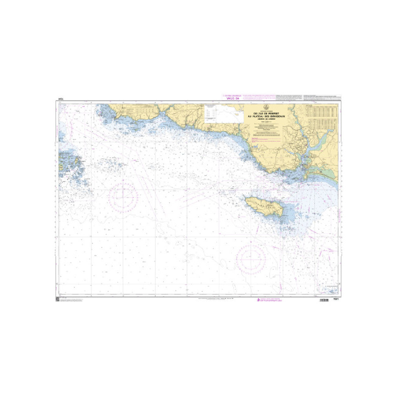 Shom C - 7031 - De l'île de Penfret au Plateau des Birvideaux - Abords de Lorient