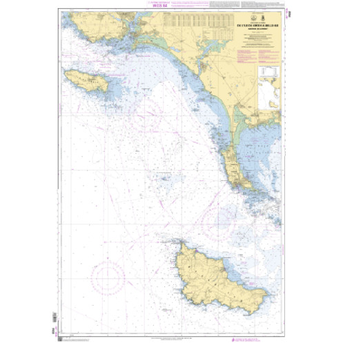 Shom C - 7032 - De l'Île de Groix à Belle-Ile - Abords de Lorient